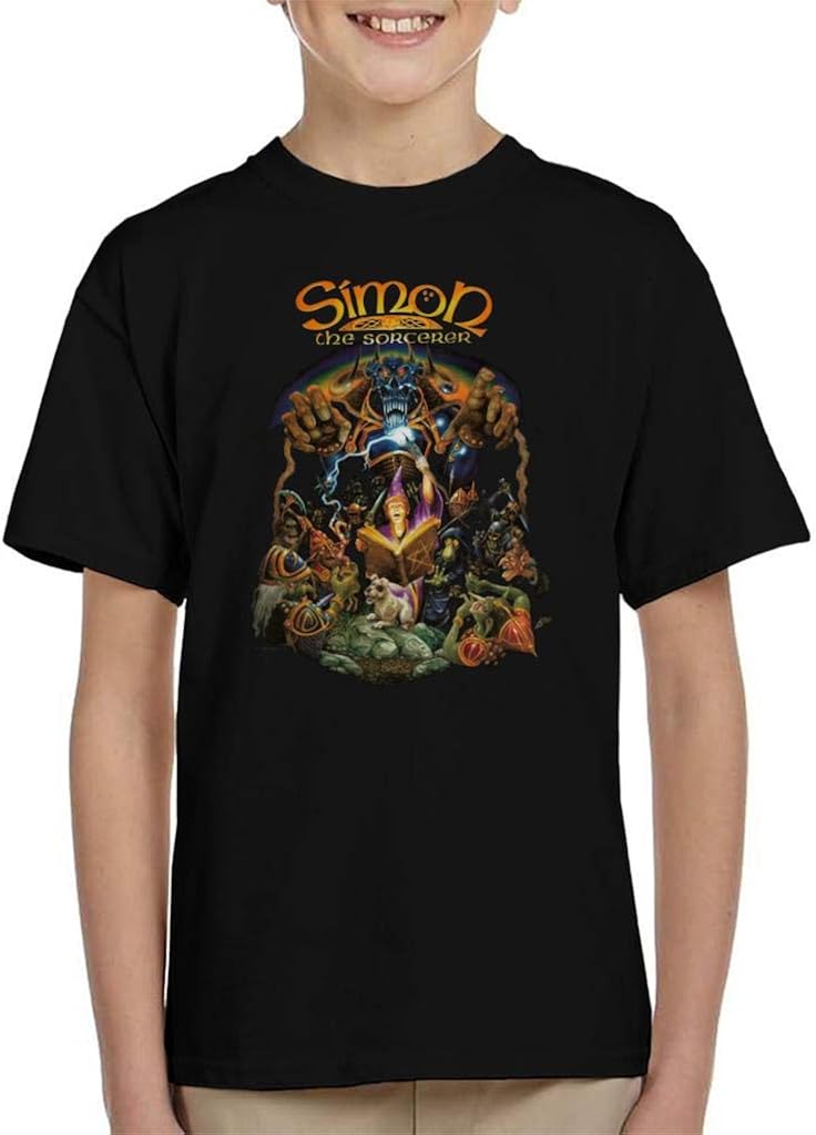 Original Simon The Sorcerer Cover Art Kid's TShirt Amazon.de Bekleidung