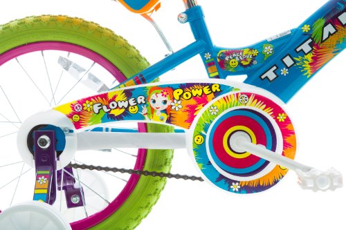 titan girl's flower princess bmx bike