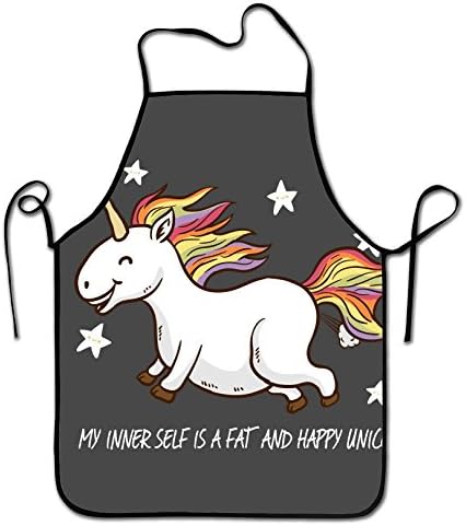 Liubajsdj-Adjustable Strap Adult Kitchen Aprons-Fashion Unicorn Print-Men &amp; Women Protective Apron For Cooking,Baking,BBQ