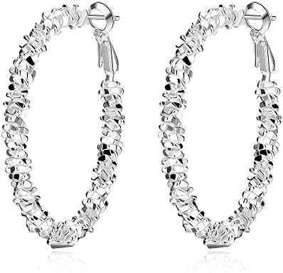 Tidoo Jewelry Stylish Earring| Silver Plated Hoop Earrings
