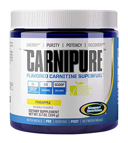Gaspari Nutrition Carnipure Supplement, Pineapple, 3.7 Ounce Gaspari Nutrition Carnipure Supplement, Pineapple, 3.7 Ounce