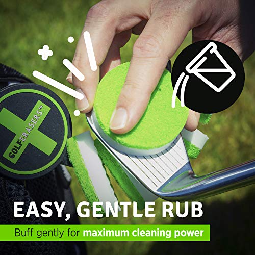 GolfERASERS Instant Golf Eraser, Premium DualSided Sponge for Cleaning