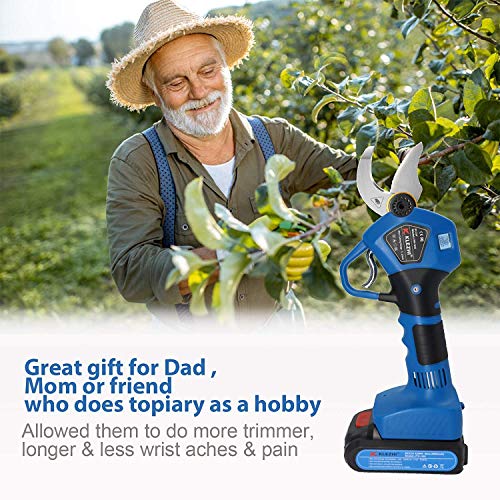 K KLEZHI Electric Pruning Shears, Electric Pruner with 2pcs