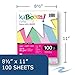 Kaboom Glimmer Pastel Assorted Colored Paper, 8.5