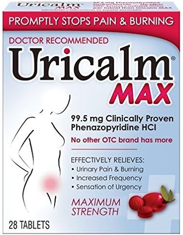 Uricalm Maximum Strength Urinary Pain Relief Tablets, 28 Count by Uricalm