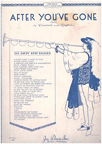 After You've Gone (Voice, Piano, Ukulele, Banjulele Banjo)