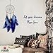 Rooh Dream Catcher ~ Blue Brass ~Handmade Hangings for Positivity (Used as Home Decor Accents, Wall Hangings, Garden, Car, Outdoor, Bedroom, Key Chain, Meditation Room, Yoga Temple, Windchime) (Blue)