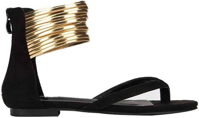 narrow flat sandals