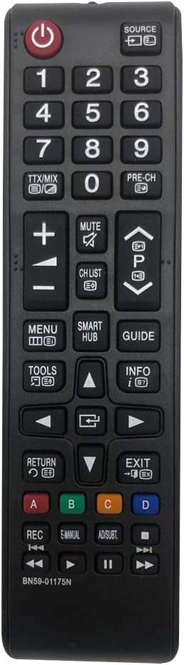 Riry New Replacement Samsung Remote Control BN59-01175N For Samsung TV Remote Control LED LCD - No Setup Needed Samsung tv Remote Control Smart TV