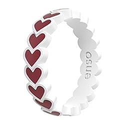 Enso Rings Hearts Accent Silicone Ring Collection