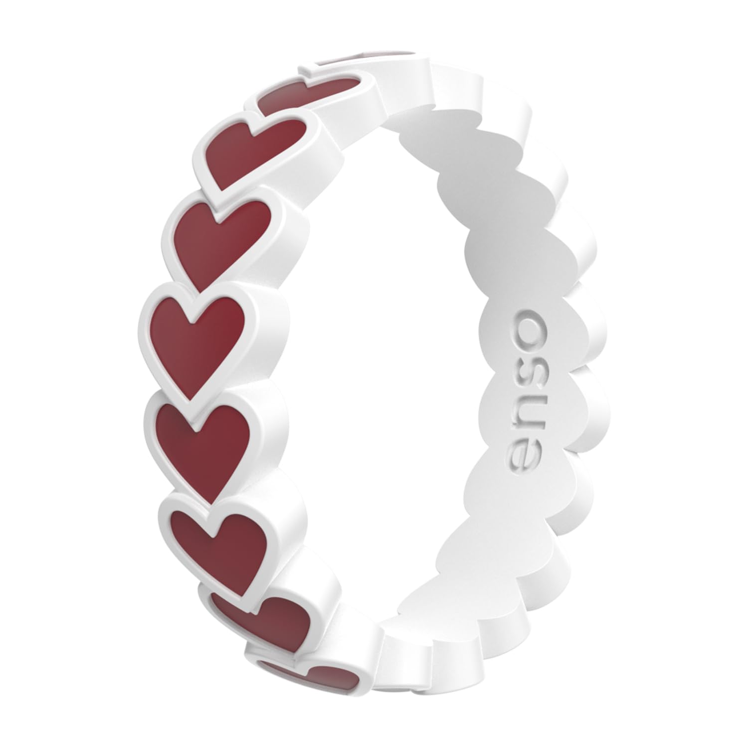 Enso Rings Hearts Accent Silicone Ring Collection