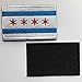 SpaceAuto Flag of Chicago Military Tactical Morale Badge Hook & Loop Fastener Patch 3.15