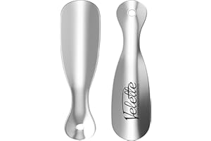 Velette 16.5" Long Shoe Horn Long Shoe Handle for Boots, 7.5" Travel Shoe Helper, Shoe Horns for Seniors, Men, Women