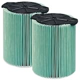 WORKSHOP Wet Dry Vacuum Filters WS23200F2 HEPA Media Filter For Shop Vacuum Cleaner (2-Pack - HEPA Media Filter For Wet Dry Vacuum Cleaner) Fits WORKSHOP 5-Gallon to 16-Gallon Shop Vacuum Cleaners