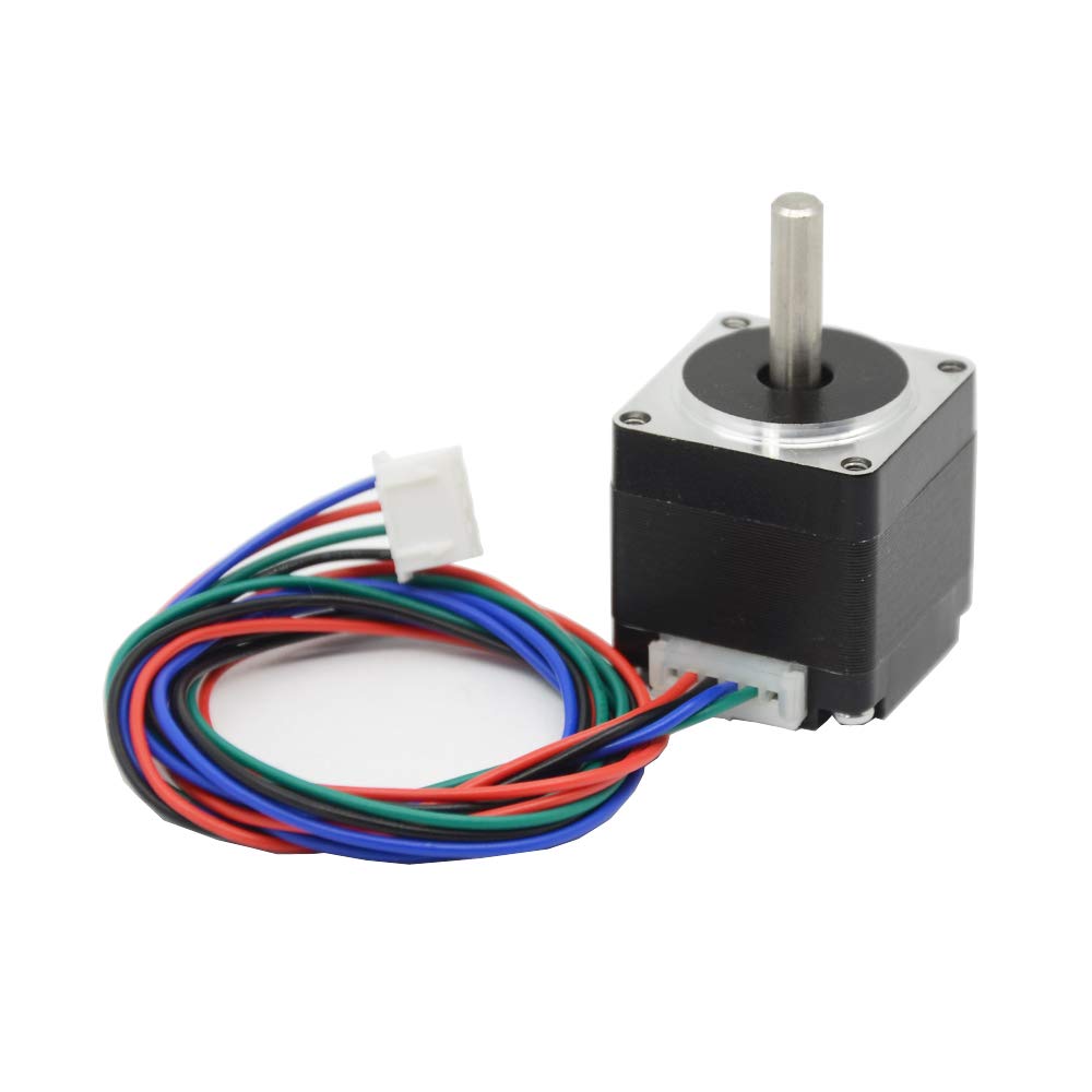 Iverntech Nema 11 Stepper Motor 28mm Body 1.8 Stepper Angle 0.8A 2 Phase 4-Lead with 50CM Cable for 3D Printer, CNC Machine and Robotics