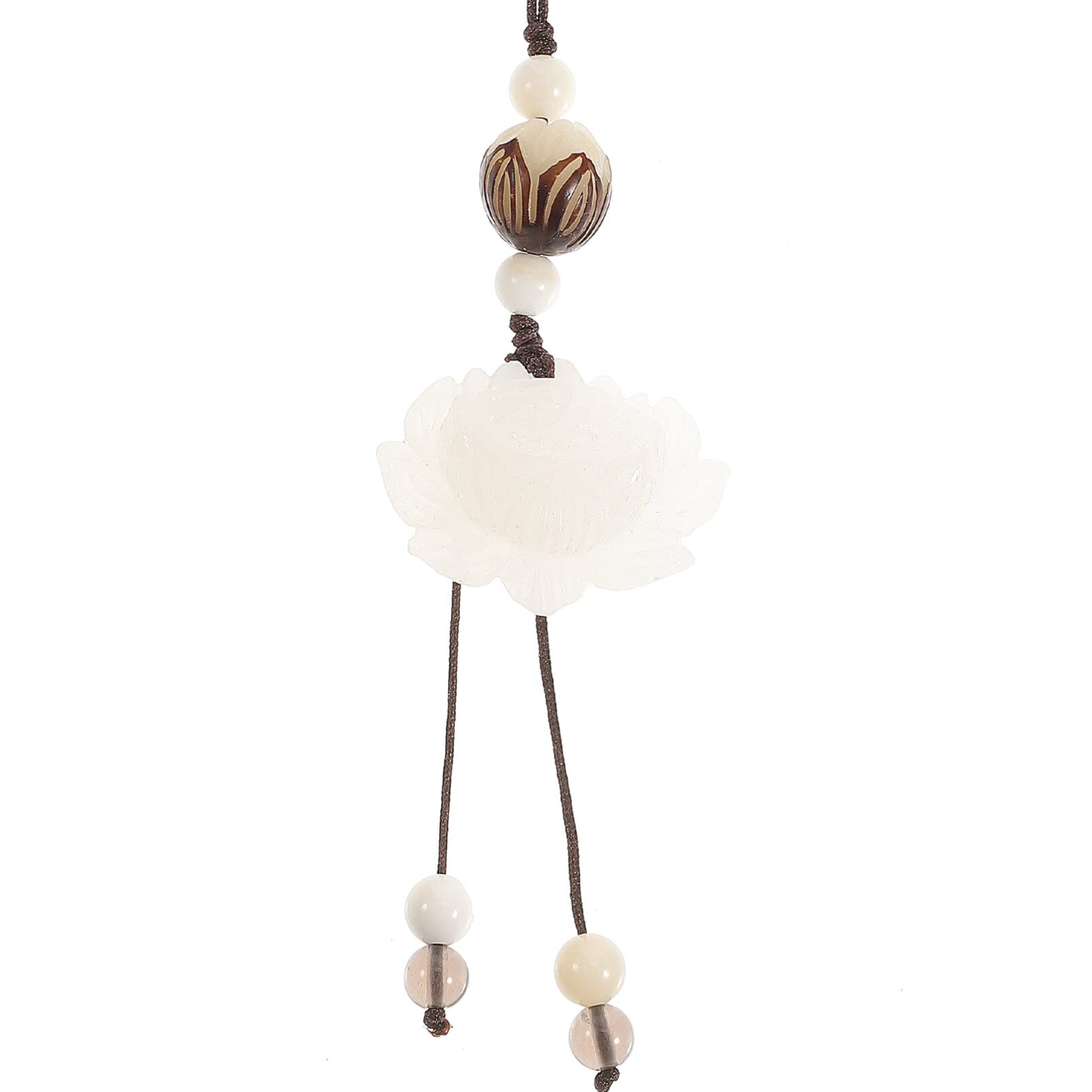 iplusmile Phone Charm Flower Charm Creative Pendant Phone Lanyard Lucky Feng Shui Decoration Hand Knitting Hanging Rope