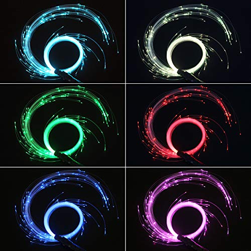 CHINLY LED Fiber Optic Whip Dance Space Whip Super Bright Light 40