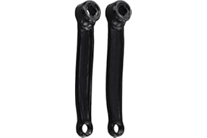 HogarTech 165mm Exercise for Bike Crank Set Iron Square Hole (13x13mm) & 9/16-20 Thread, Indoor Cycling Bikes, Includes Left 