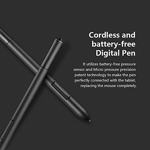 Parblo Island A609 Digital Drawing Tablet with 2048 Levels Pressure Battery-Free Pen for Computers, Graphic Tablet for Digital Art Sketch, Paint, Design - Thumbnail 4