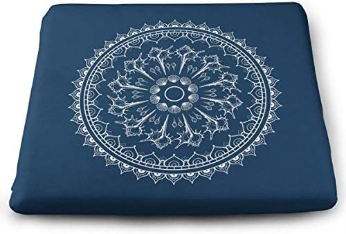 Mastexoru Seat Cushion Fashion Removable Cover/Square Floor Pads-Mandala (15" X 14" X 1.2")