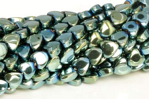 4mm Green Hematite Heart Grade Natural Gemstone Loose Beads 15.5'' Crafting Key Chain Bracelet Necklace Jewelry Accessories Pendants