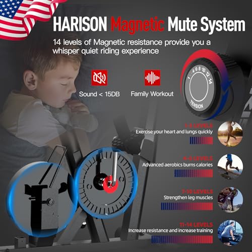harison magnetic upright exercise bike