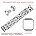 bayite For Fitbit Blaze Bands, Replacement Stainless Steel Chain Bands with Metal Frame for Fitbit Blaze Silver