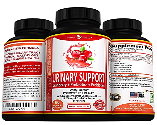 Potent Garden Urinary Support Supplements for Bladder, Urinary Tract