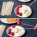 CandyHome Natural Bamboo Skewers for Shish Kabob, BBQ, Appetizer, Vegetables, Cheese, Fruit, Corn and More Food, 8 inch 200 Pcs
