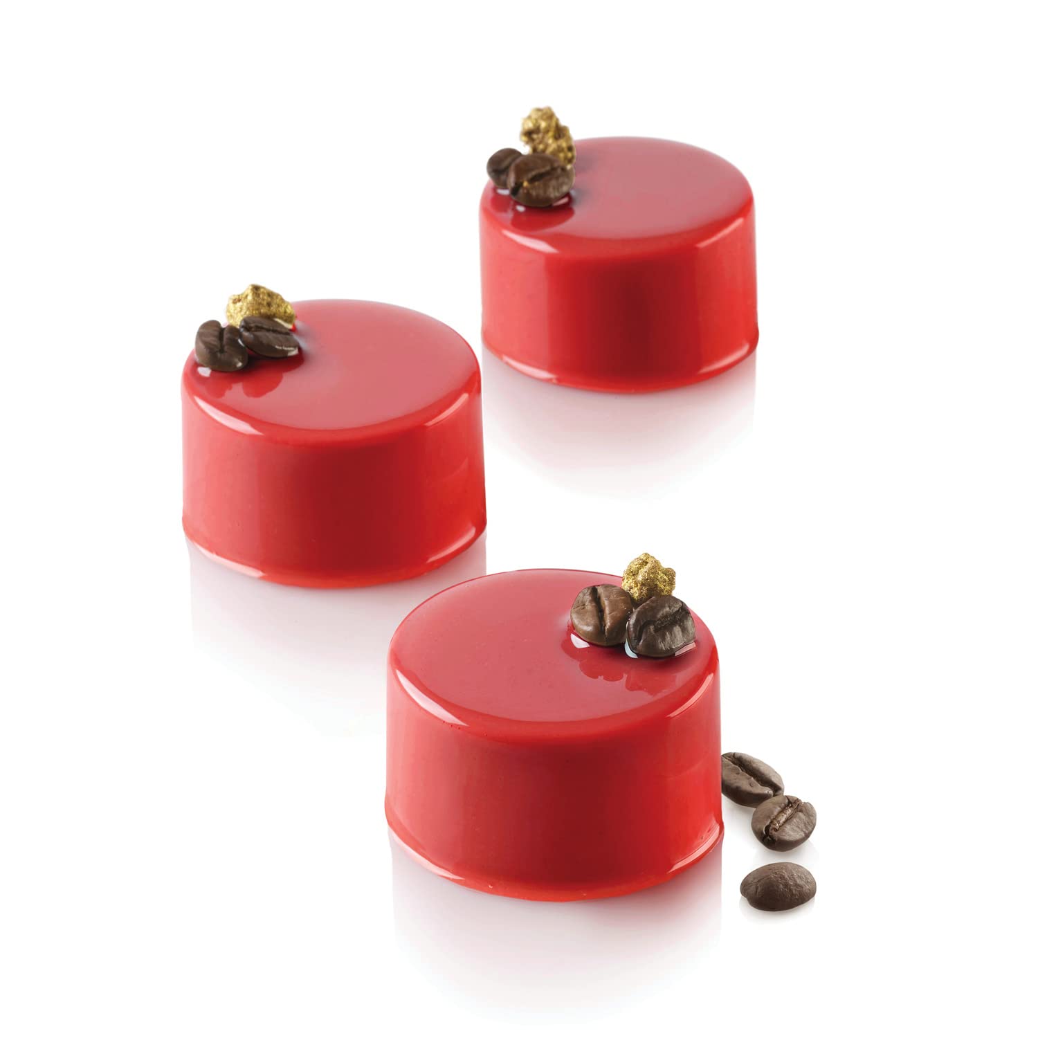 Silikomart Silicone Mould No. 8 Cylinders, 63 mm, Terracotta