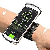 Sports Armband Universal for iPhone 8/8Plus/7Plus/7,VUP 180°Rotating Sweatproof Wristband Fits up 4’’to 5.5’’ Phones for Running,Cycling,Workouts or any Fitness Activity Secure fit Stretchable Lycra