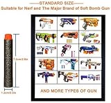 Mu&Nin Refill Darts for Nerf Gun 100PCS 5 Colors Foam Bullets Storage Bag Elite view 4