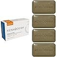 Kenkoderm Psoriasis Dead Sea Mud Soap with Argan Oil & Shea Butter 4.25 oz | 4 Bars | Dermatologist Developed | Fragrance + C