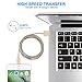 iPhone Charger, 3Pack(1M/2M/3M) Lightning Charging Cable, Multi Safety Defense, Nylon Braided, Ultra Durable, for iPhone 8/8 Plus/7/7 Plus/6/6 Plus/5s,iPod,iPad (Gold)