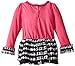 Nannette Little Girls' 2 Piece Fashion Pant Set with Jersey Chiffon Pullover