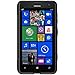 Amzer Dual Tone TPU Hybrid Skin Fit Case Cover for Nokia Lumia 625 - Skin - Retail Packaging - Solid Black