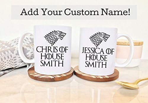 Skinified Custom Game Of Thrones Set of 2 Mugs, 11-Ounces, Ceramic