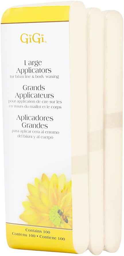 GiGi Large Wax Applicators for Bikini Line and Body Waxing, 100 Pieces