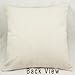 HT&PJ Decorative Cotton Linen Square Throw Pillow Case Cushion Cover Christmas Snowman Blue Design 18 x 18 Inches