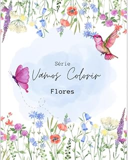 Livro Vamos Colorir: Flores