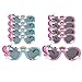 10 Pack - Unicorn Party Supplies - (5) Blue and (5) Pink Unicorn Shaped Sunglasses - Party Pack - Perfect Party Favors