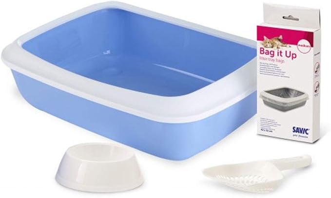 Global Kitten Litter Kit Iriz Sand Tray With Bags Trowel And Feeder Toilet Litter Box For Cats Amazon Co Uk Pet Supplies