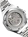 AMPM24 Men's Mechanical Watch Silver Steel Skeleton Dial Black Round PMW107