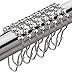 Shower Curtain Rings - These Stainless Steel Hooks are Durable, Rust Proof and Glide Smoothly Across the Shower Curtain Rod. Snaps Closed Ensuring the Curtain and Liner will Remain Secure. (Set of 12)