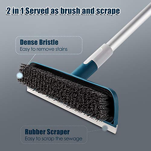 Eyliden Floor Scrub Brush with Soft Scrape, 2in1 Function Stiff