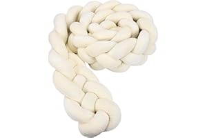 KOGITI 4 Knitted Cushion Soft Knot Pillow Handmade Braided Cushion Decor for Home Decor and Furniture Decoration (Beige,158 I