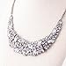 Jane Stone Fashion Statement Necklace Bling Rhinestone Choker Collar Chunky Jewelry for Women(Fn1054)