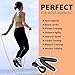 Llife Jump Rope Fitness Skipping Rope Tangle-Free Speed Jumprope with Ball Bearings Memory Foam Handle 9feet Adjustable Cables for Kids Adult Workout Training,Aerobic