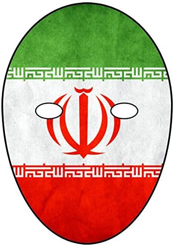 SOCCER WORLD CUP - IRAN - DIY CARD FACE MASK KIT - DO IT YOURSELF