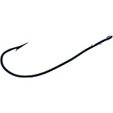 Tru-Turn 077ZS-2/0 Bass Worm Hook, Size 2/0, Blue Finish